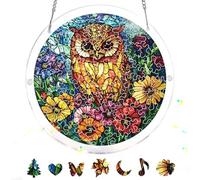 Reofrey Attrape-Soleil Puzzle en Acrylique, Suncatcher Puzzles Classiques, Suspendre Fenêtre Ornement, Décoration Maison Salon Chambre Jardin Balcon, 18x18cm A50