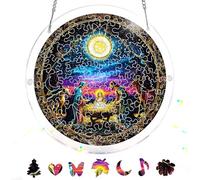 Reofrey Attrape-Soleil Puzzle en Acrylique, Suncatcher Puzzles Classiques, Suspendre Fenêtre Ornement, Décoration Maison Salon Chambre Jardin Balcon, 18x18cm A126