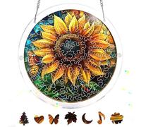 Reofrey Attrape-Soleil Puzzle en Acrylique, Suncatcher Puzzles Classiques, Suspendre Fenêtre Ornement, Décoration Maison Salon Chambre Jardin Balcon, 18x18cm A215