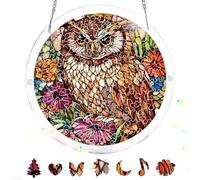Reofrey Attrape-Soleil Puzzle en Acrylique, Suncatcher Puzzles Classiques, Suspendre Fenêtre Ornement, Décoration Maison Salon Chambre Jardin Balcon, 18x18cm A123