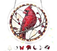 Reofrey Attrape-Soleil Puzzle en Acrylique, Suncatcher Puzzles Classiques, Suspendre Fenêtre Ornement, Décoration Maison Salon Chambre Jardin Balcon, 18x18cm A338