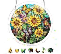Reofrey Attrape-Soleil Puzzle en Acrylique, Suncatcher Puzzles Classiques, Suspendre Fenêtre Ornement, Décoration Maison Salon Chambre Jardin Balcon, 18x18cm A143