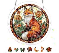 Reofrey Attrape-Soleil Puzzle en Acrylique, Suncatcher Puzzles Classiques, Suspendre Fenêtre Ornement, Décoration Maison Salon Chambre Jardin Balcon, 18x18cm A403