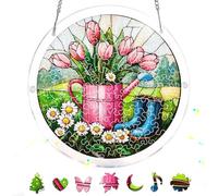 Reofrey Attrape-Soleil Puzzle en Acrylique, Suncatcher Puzzles Classiques, Suspendre Fenêtre Ornement, Décoration Maison Salon Chambre Jardin Balcon, 18x18cm A43