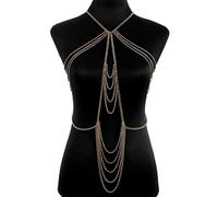 Reofrey Bijoux De Corps, Sexy Corps Chaîne, Mode Chaîne De Corps Couches, Pour Chaîne or Corps Bijoux Pour Femmes Et Filles, Bikini Voyage à La Plage