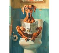 Reofrey - Chien Peinture Numero Adulte Peinture Enfants | Animal Peinture par numéros Kits | Set Peinture Acrylique DIY avec pinceaux | 40x50 cm sans Cadre