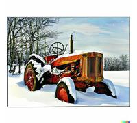Reofrey Diamond Painting 5D Diamant Peinture Ferme Vaches DIY Cristal Strass Peinture Plein Forage Broderie Artisanat Point De Croix Chambre Salon Décoration Murale 30x40cm