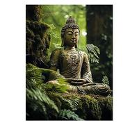 Reofrey DIY Bouddha Diamond Painting Accessoires, Bodhisattva 5D Broderie Diamant Kit Complet Point De Croix Strass Diamant Painting, Peinture Diamant Craft Home Artisanat Murale Décor 30x40cm