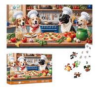 Reofrey Puzzle 1000 Pieces - Cuisine pour Chien, Puzzle Adulte Forme Spéciale, Défi Impossible Jeu Familial Amusant & Décoration Murale 41x80cm - Idée Cadeau pour Amateurs De Puzzles Classiques