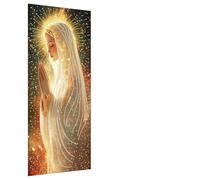 Reofrey Spéciale Diamond Painting Adulte Grand Format Madone, 5D DIY Peinture Diamant Forme Anges Point De Croix Strass Diamond-Painting, Diamant Painting Craft Home Artisanat Murale Décor 30x60cm