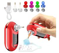 Reofrey Stylo Électrique pour Peinture de Diamant - Ensemble de 4 Accessoires pour Art de Diamant & 2 Têtes de Rechange - 3 Niveaux d’Aspiration Réglables & Rechargeable - Stylo de Peinture de Diamant
