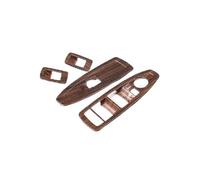 REOKIP 4 Pièces Style Voiture ABS Chrome Voiture Lève-vitre Interrupteur Cadre Revêtement D'habillage Autocollant Intérieur Pour X1 F48 X2 F47 2016-2020(Pine Wood Grain)