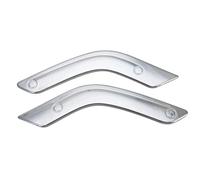 REOKIP Couverture De Décoration De Poignée Intérieure De Porte Intérieure De Voiture, 1 Paire, Pour Jeep Pour Wrangler JK JKU 2011 - 2017, 2 Portes(Chrome)