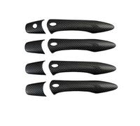 REOKIP Garniture Poignée Porte Extérieure Pour Nissan Pour Patrol Y62 2010-2017 2018 2019 2020 2021 2022 2023 2024 Poignées Porte Extérieure(Carbon Fiber Pattern B)