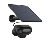 Reolink 180° 4K Camera Solaire Exterieur WiFi sans Fil avec Vision Nocturne ColorX et Assemblage d'Images Double, WiFi 2.4/5 Ghz, Détection Personne/Véhicule/Animal, Argus 4 Pro+Panneau Solaire Noir
