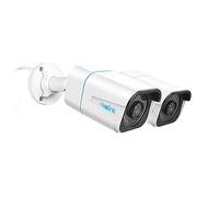 Reolink 2 Pièces 4K Caméras de Surveillance Extérieure PoE avec Détection Personne/Véhicule/Animal, Caméra IP Etanche IP67, Time Lapse, Fente pour Carte microSD, Vision Nocturne 30m, Audio, RLC-810A