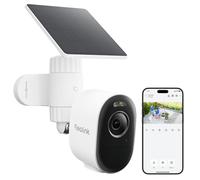 Reolink 3K 5MP Caméra Solaire, Vision Nocturne Couleur, Wi-FI 2.4/5GHz | Détection IA Personne/Véhicule/Animal, Batterie Rechargeable, sans Fil, IP67, Argus 3 Pro+Panneau Solaire Lite (Modèle 2026)