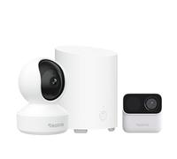 Reolink 3K 5MP Caméra Surveillance WiFi E1 Pro & Argus MagiCam avec Home Hub Mini, Centre de Sécurité Tout-en-Un, Stockage Local, Détection IA, WiFi 2,4/5GHz, Audio Bidirectionnel