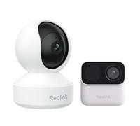 Reolink 3K 5MP Caméra Surveillance WiFi E1 Pro & Argus MagiCam Magnétique sans Fil Extérieur/Intérieur, Détection IA, WiFi 2,4/5GHz, Vision Nocturne, IP67, Stockage Local