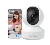 Reolink 3K 5MP Caméra Surveillance WiFi Intérieure 360° PT, Suivi Automatique, Détéction de Personne/Animal/Pleurs de Bébé, Wi-FI 2,4/5 GHz, Vision Nocturne, Audio Bidirectionnel, E1 Pro