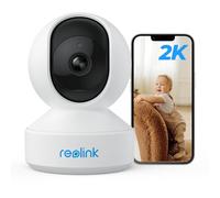 Reolink 3MP Camera Surveillance WiFi Interieur 2,4GHz, Pan & Tilt, Gardiennage à 360°, Détection de Mouvement, Audio Bidirectionnel, Vision Nocturne à 12M, Caméra Dôme pour Bébé et Animal, E1