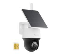 Reolink 4G LTE Caméra de Surveillance Extérieure sans Fil 4MP, Suivi Automatique 360°, Vision Nocturne Couleur, Détection IA, Carte SIM 4G Incluse, Go PT S Lite+Panneau Solaire