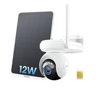 Reolink 4G LTE Caméra de Surveillance sans Fil 360°, Batterie 20000 mAh, Pré-Enregistrement, Vision Nocturne 4MP, Détection de Personne/Véhicule/Animal, Suivi Auto, Altas Go PT+Panneau Solaire 12W