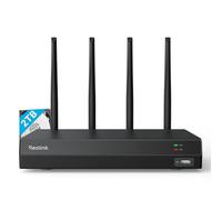 Reolink 4K 12CH NVR, Wi-Fi double bande 6, disque dur 2TB intégré, H.265, prend en charge les caméras Wi-Fi et à batterie Reolink (sauf caméras 4G), accès local et distant, enregistrement 24/7, RLN12W