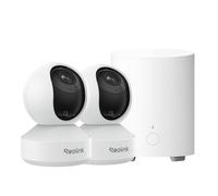 Reolink 4K 360° Caméra Surveillance WiFi Intérieure, Wi-FI 6 Bi-Bande Caméra Bébé, Détection de Personne/Animaux/Pleurs, Centre de Sécurité Tout-en-Un avec Stockage Local, 2 E1 Zoom + Home Hub Mini