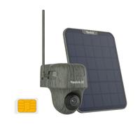 Reolink 4K Caméra Surveillance 4G LTE Extérieure sans Fil, Go Ranger PT + Panneau Solaire + Carte SD 32 Go, 360° PTZ, Audio Bidirectionnel, Détection de l'animal, Accès à Distance, Vision Nocturne IR