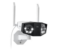Reolink 4K 8MP Camera Surveillance WiFi, Double Objectif, Angle Plus Large de 180°, Caméra Extérieur avec Détection Personne/Véhicule/Animal, Vision Nocturne Couleur, Audio Bidirectionnel, Duo 2 WiFi