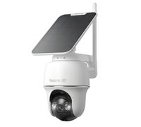 Reolink 4K Camera Surveillance WiFi Exterieure, 2,4/5Ghz Wi-FI 6, Détection Intelligent, Vision Nocturne Couleur, Suivi Automatique, Alimenté par Batterie, Argus PT Ultra+Panneau Solaire