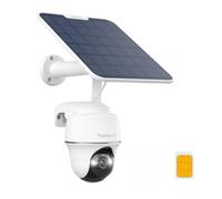 Reolink 4K Camera Exterieur sans Fil Solaire 4G avec Carte Sim, Vision Nocturne Couleur, Détection Personne/Véhicule, Audio Bidirectionnel, Cloud Crypté, Go PT Ultra+Panneau Solaire+Carte microSD 32Go