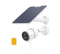 Reolink 4K Caméra Solaire 4G Extérieure avec Carte SIM, Batterie, Détection Personne/Véhicule/Animal, Vision Nocturne, Audio Bidirectionnel, Stockage Local et Cloud, Go Ultra+Panneau Solaire