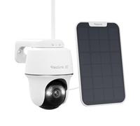 Reolink 4K Camera Surveillance WiFi Exterieure, 2,4/5Ghz Wi-FI 6, Détection Intelligent, Vision Nocturne Couleur, Suivi Automatique, Alimenté par Batterie, Argus PT Ultra+Panneau Solaire