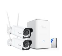 Reolink 4K Camera Surveillance WiFi Exterieure, Zoom Optique 5X, Détection Personne/Véhicule/Animal, Contrôle Centralisé pour Jusqu'à 16 Caméras de Surveillance, IP67 Etanche, Home Hub Pro + RLC-811WA