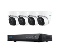 Reolink 4K Kit Caméra Surveillance avec 8CH NVR 2To intégré, 4Pcs Caméra IP PoE avec Détection, Vision Nocturne 30M, RLK8-820D4-A