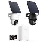 Reolink 4K Kit de Surveillance 2+1 : 2X Caméra Solaire 4K Wi-FI 6 + 1X Home Hub - Système Surveillance Extérieure Complet avec Suivi Auto, Vision Nuit Couleur & Stockage Local sans Frais Mensuels