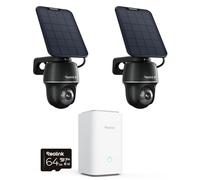 Reolink 4K Kit de Surveillance 2+1 : 2X Caméra Solaire 4K Wi-FI 6 + 1X Home Hub - Système Surveillance Extérieure Complet avec Suivi Auto, Vision Nuit Couleur & Stockage Local sans Frais Mensuels