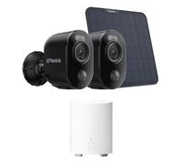 Reolink 4K Kit de Surveillance 2+1 : 2X Caméras Solaires 4K Argus 3 Ultra + 1X Home Hub Mini - Système avec Vision Nuit Couleur, Détection IA & Stockage Local sans Abonnement
