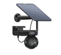 Reolink 4K PT Camera Surveillance WiFi Exterieure sans Fil, 360° Suivi Auto, Autonomie de 500J, Pré-Enregistrement, Détection Intelligente, ColorX Vision Nocturne, Altas PT Ultra+Panneau Solaire Noir