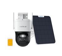 Reolink 4K PTZ 4G Solaire Camera avec Carte SIM, Suivi Auto & Zoom 6X, Deux Objectif, Projecteurs, Camera Surveillance Exterieure sans Fil, Audio Bidirectionnel, TrackMix LTE+Panneau Solaire