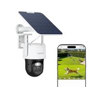 Reolink 4K PTZ Camera Exterieur sans Fil, Suivi & Zoom 8X Auto, TrackMix | Double Objectif, 360° Pan&Tilt, Vision Nocturne Couleur, Détection Intelligente, Wi-Fi 6 Bi-Bande, Panneau Solaire Inclus