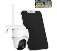 Reolink 4MP 3G/4G LTE 355 °/140 ° pivotant PTZ batterie caméra de surveillance 2K avec panneau solaire extérieur avec carte SD 32 Go, la détection intelligente