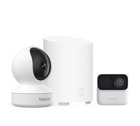 Reolink 4MP Caméra Surveillance Intérieure E1 & Argus MagiCam avec Home Hub Mini, Centre de Sécurité Tout-en-Un, Stockage Local, Vue à 360°, Détection IA Personne/Animal, WiFi 2,4/5 GHz