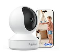 Reolink 4MP Caméra WiFi intérieure - Vue à 360°, Suivi Automatique, Détection IA (Personne/Animal/Pleurs), Audio Bidirectionnel, Vision Nocturne, Mode Privé, sans Abonnement - E1