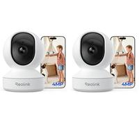 Reolink 4MP Interieur Caméra Surveillance WiFi - Vue à 360°, Suivi Automatique, Détection IA (Personne/Animal/Pleurs), Audio Bidirectionnel, Vision Nocturne, Mode Privé, sans Abonnement - E1