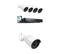 Reolink 5MP Caméra de Surveillance Extérieure, Kit Vidéo Surveillance avec 8CH NVR 2To et 8 Caméras IP PoE Filaire 5MP, Détection Personne/Véhicule, Vision Nocturne IR 30m avec Audio, Étanche IP67, RL