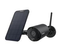 Reolink 5MP Camera Solaire Exterieur WiFi sans Fil, Vision Nocturne IR, Audio Bidirectionnel, Détection Personne/Véhicule/Animal, Argus Eco Noir+Panneau Solaire