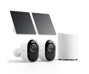 Reolink 5MP Kit Caméra Surveillance Vision Nuit Couleur sans Fil Solaire | Détection IA, Wi-Fi 2.4/5GHz, IP66, Stockage Local sans Abonnement, Jusqu'à 1 To, Home Hub Mini+Argus 3 Pro+Panneau Solaire
